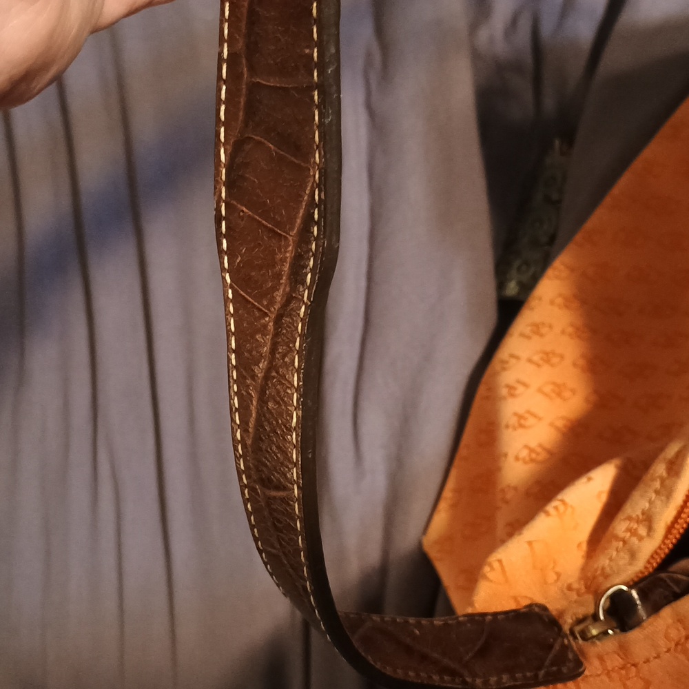Dooney & Bourke Tan and Brown Shoulder Bag - Picture 7 of 8